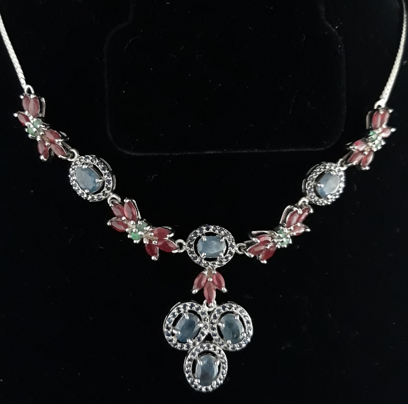 Blue Sapphire, Green Emerald, Red Ruby Set - Picture 10 of 14